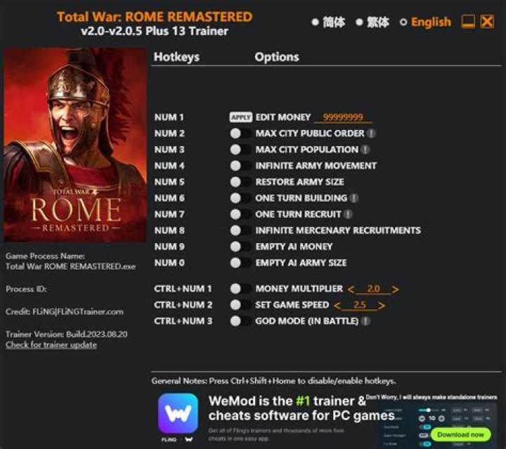 Are there cheats for Rome Total War?
