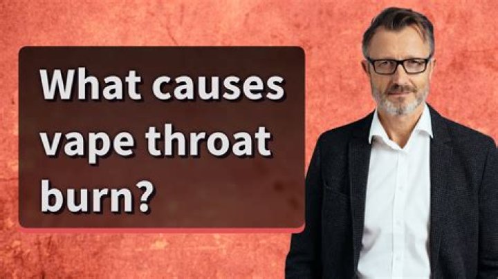 Can a vape pen burn your throat?