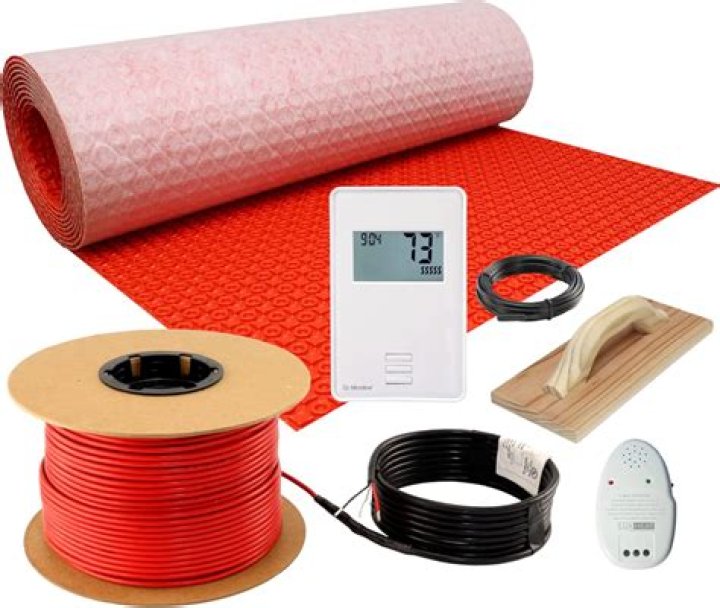 Can you put radiant heat under a shower?