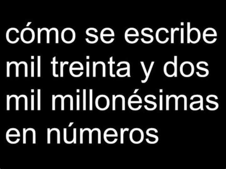 ¿Cómo se escribe un mil