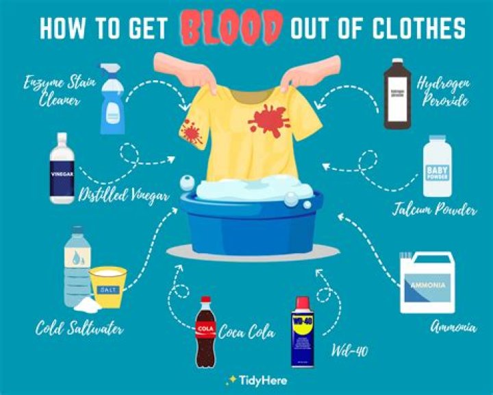 Does bleach work on blood stains?