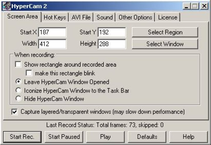 Does HyperCam 2 record audio?