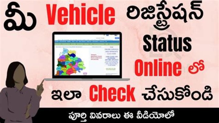 How can I check my vehicle registration status in Telangana?