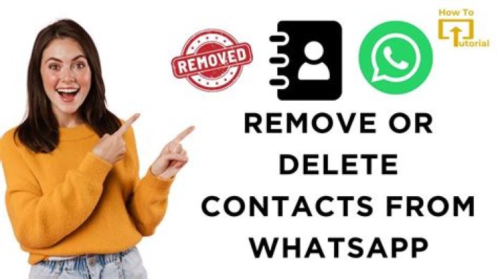 How can I permanently delete a contact from WhatsApp?