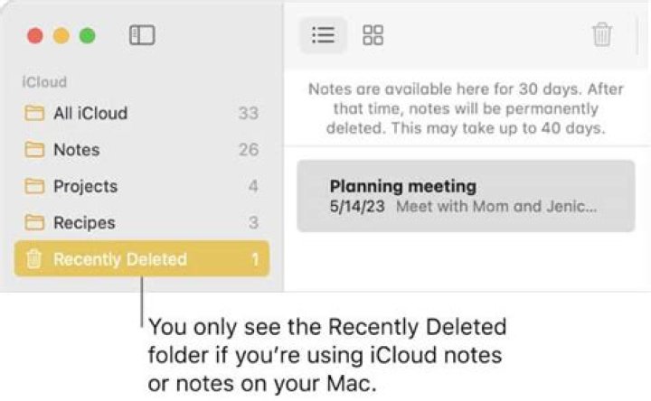 How can I retrieve my notes from iCloud?