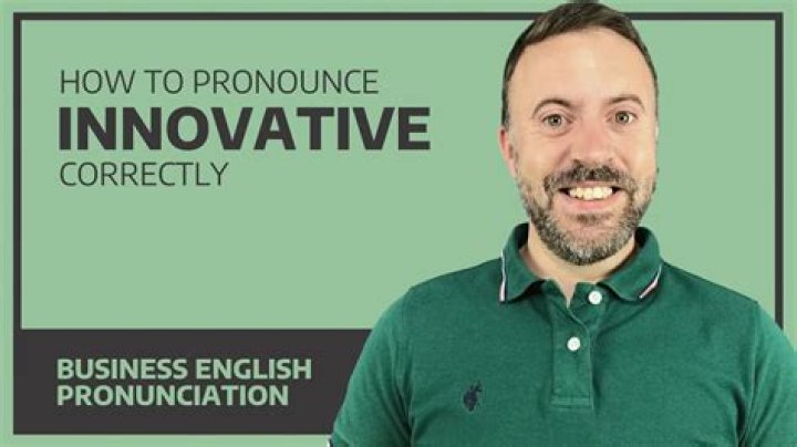 How do British pronounce innovative?
