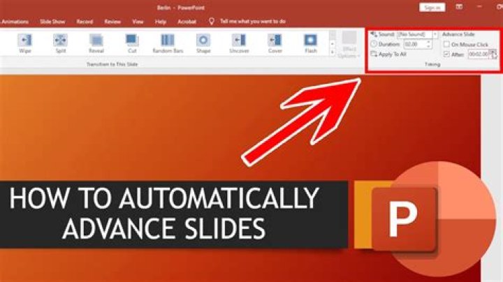 How do I advance a PowerPoint presentation?