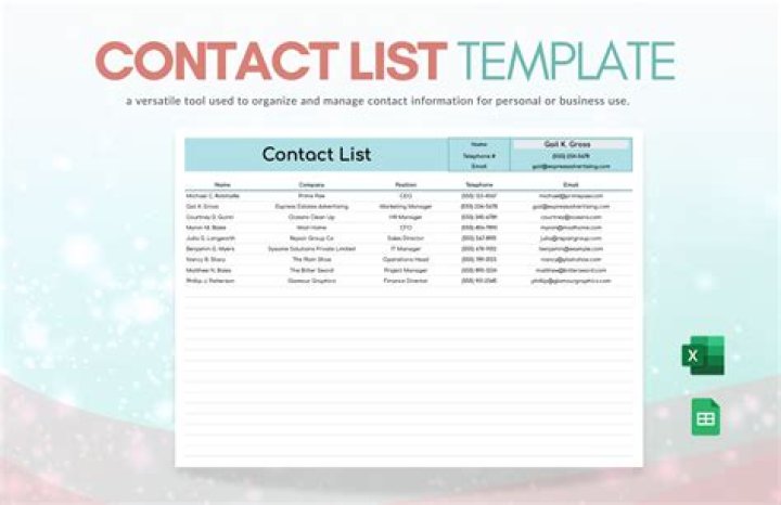 How do I create a contact list in Word?
