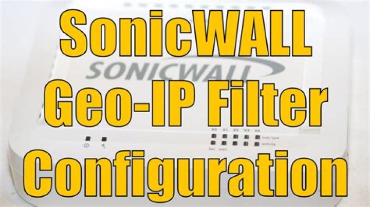 How do I enable geo-IP on SonicWall?