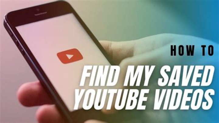 How do I find my saved YouTube videos?