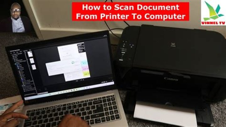 How do I scan a document from my Samsung printer to my computer?
