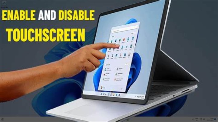 How do I turn on the touchscreen on my HP Pavilion?