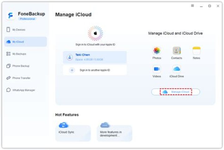 How do I upload to iCloud from PC?