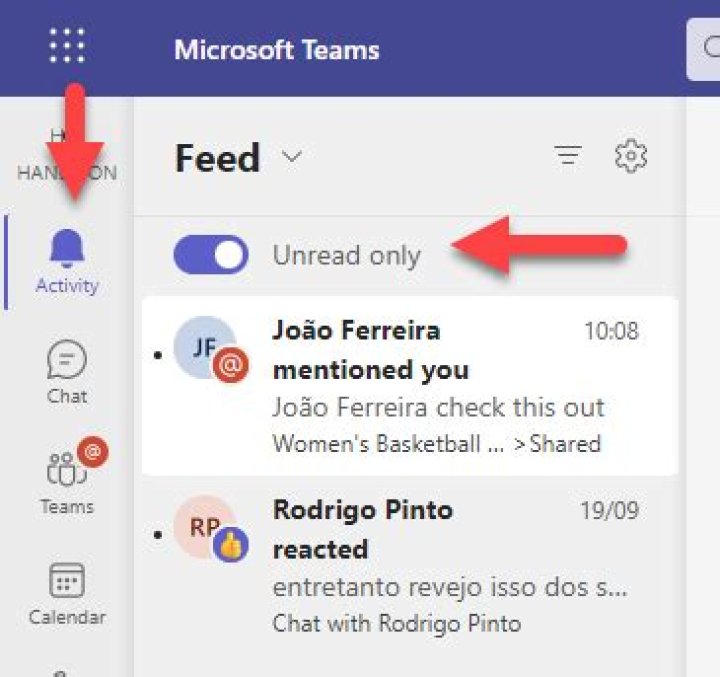 How do I view unread messages?