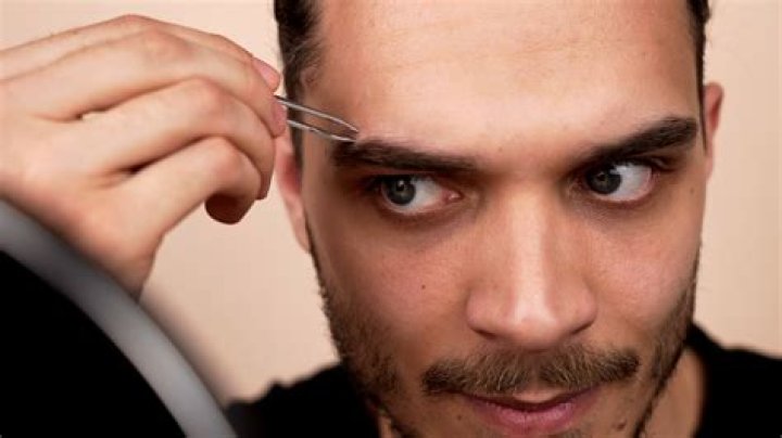 How do men shave eyebrows?