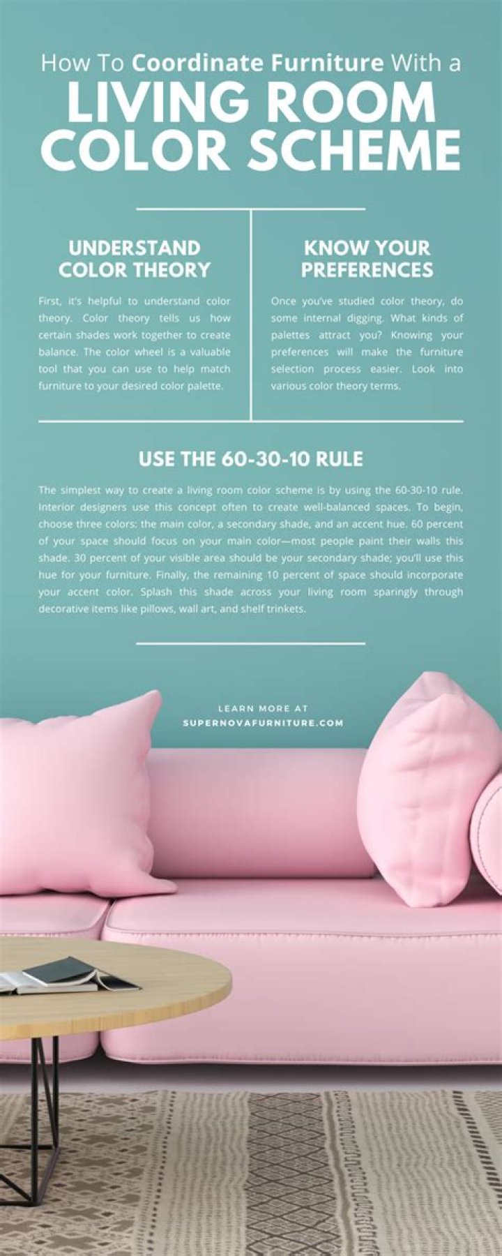 How do you coordinate furniture?