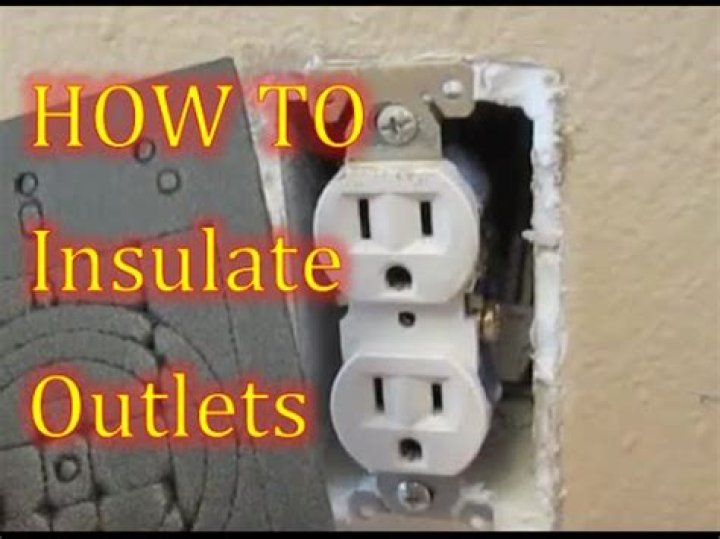 How do you insulate around an electrical outlet?