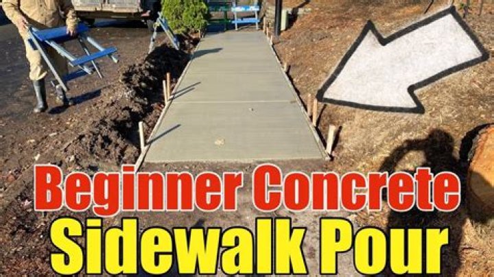 How do you make a concrete walkway less slippery?