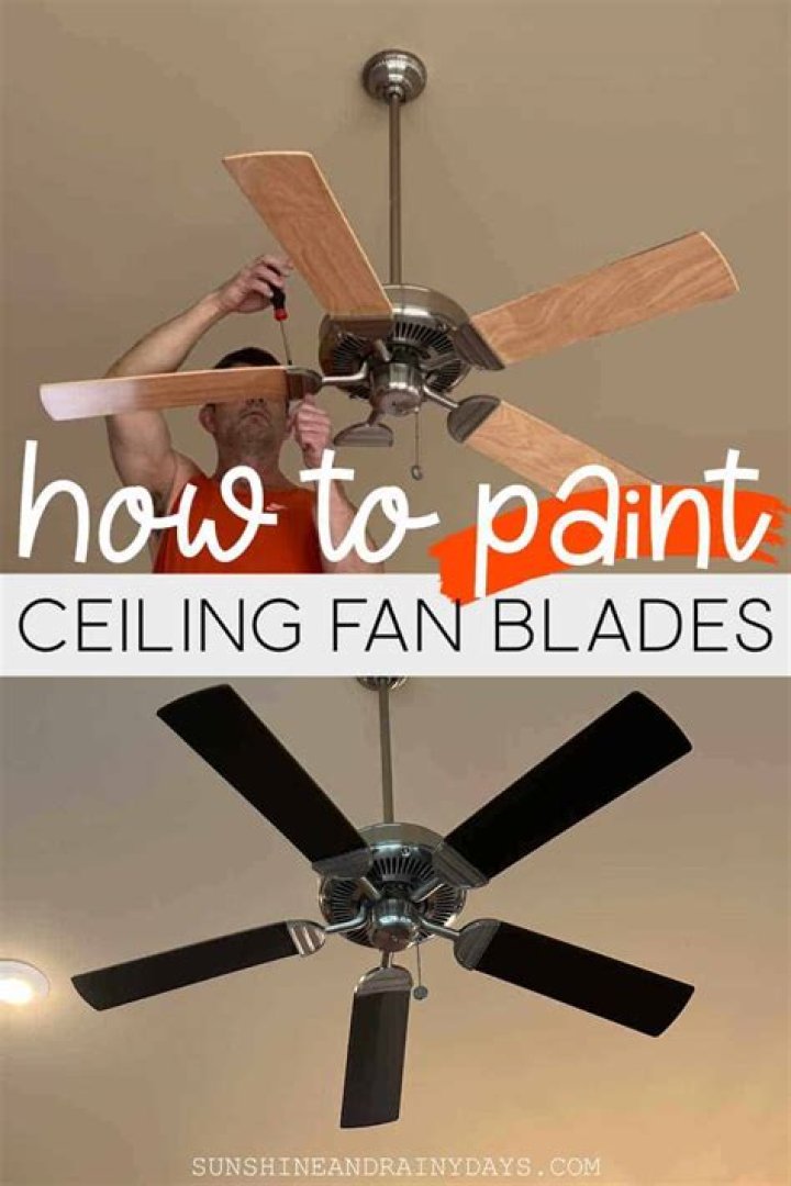 How do you paint fan blades?