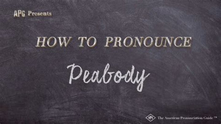 How do you pronounce Peabody MA?