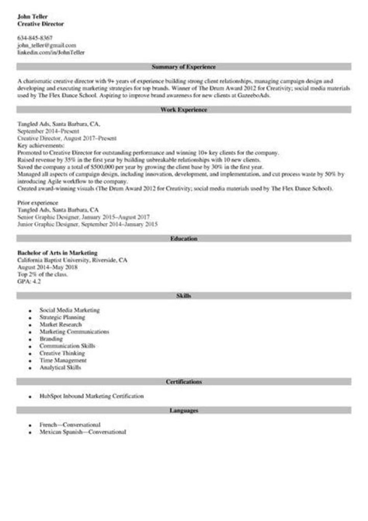 How do you show promotions at the same company on a resume?