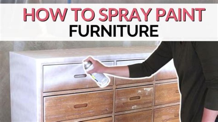 How do you spray paint fabric furniture?
