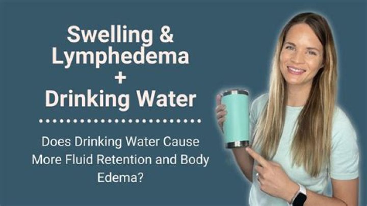 How Does drinking water help with swelling