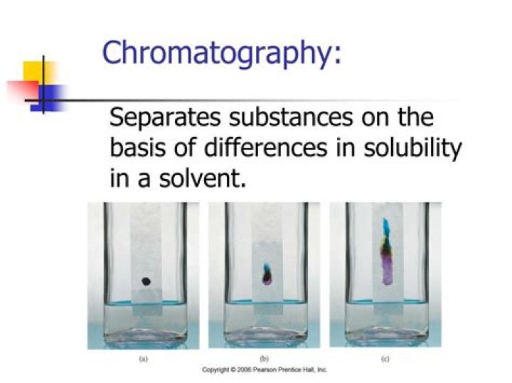 How does solubility affect chromatography?