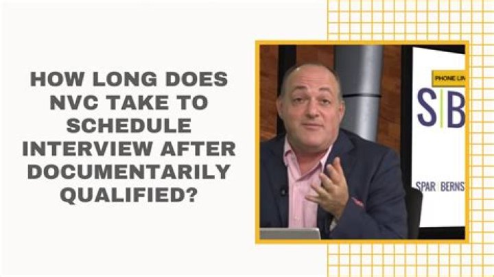 How long does it take for NVC to schedule interview 2019?