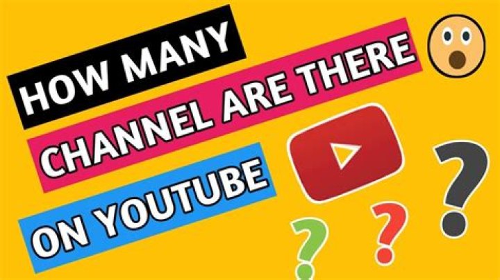 How many channels are there on YouTube?