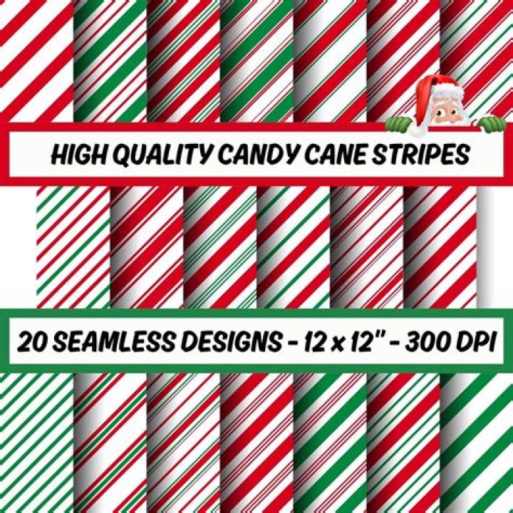 How many stripes are on a candy cane?