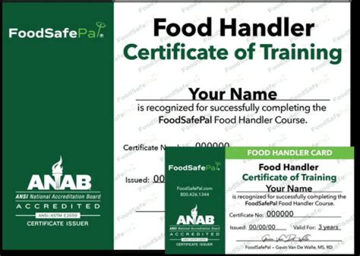 How much does a food handlers certificate cost?