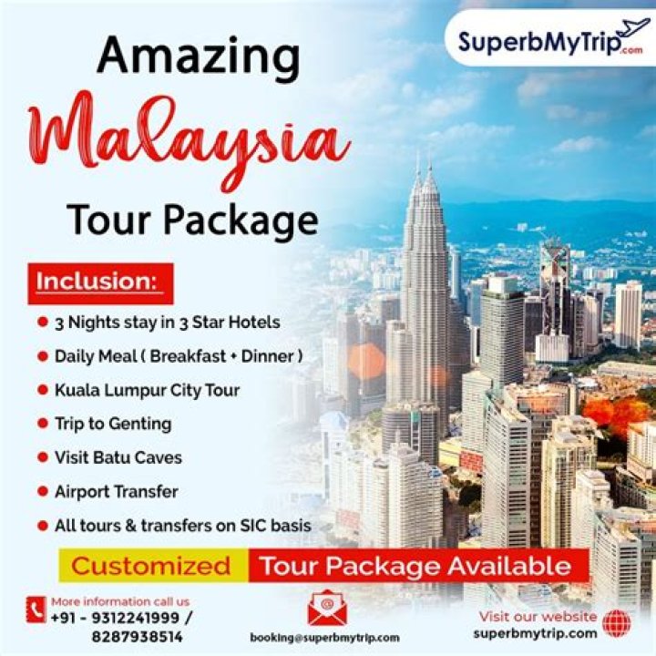 How much does Malaysia tour cost?
