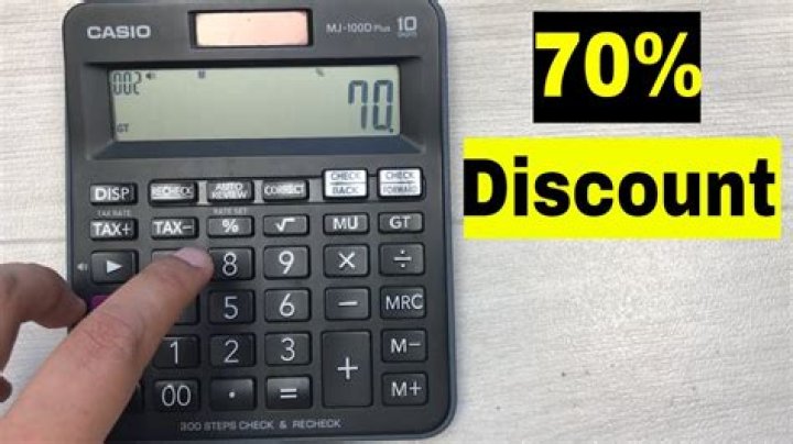 How much is 70% off $15?