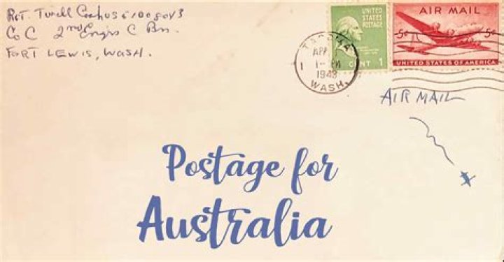 How much is postage from US to Australia?