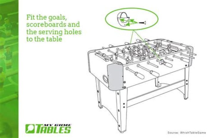 How should a foosball table be set up?