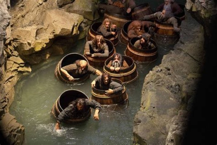Is the barrel scene in The Hobbit?