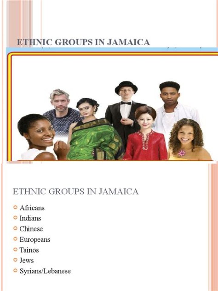 What are the different types of ethnic groups in Jamaica?