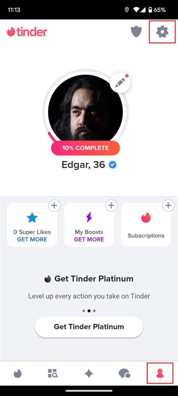 What countries use tinder?