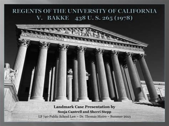 What did the case Regents of the University of California v Bakke establish