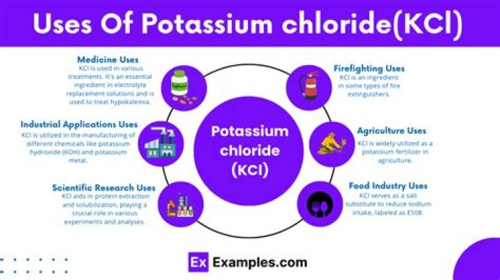What does potassium chloride do