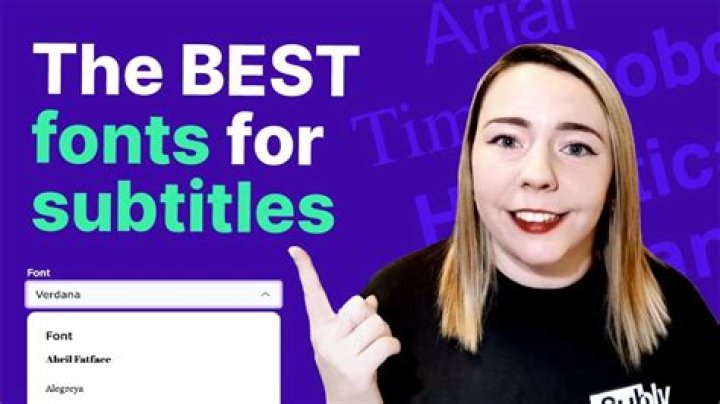 What font does YouTube use for subtitles?