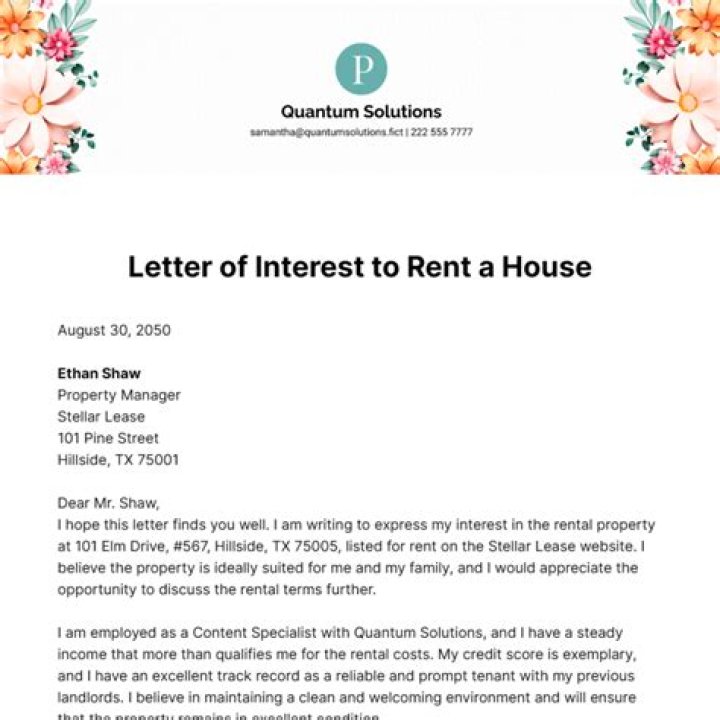 What forms do you need to rent a house?