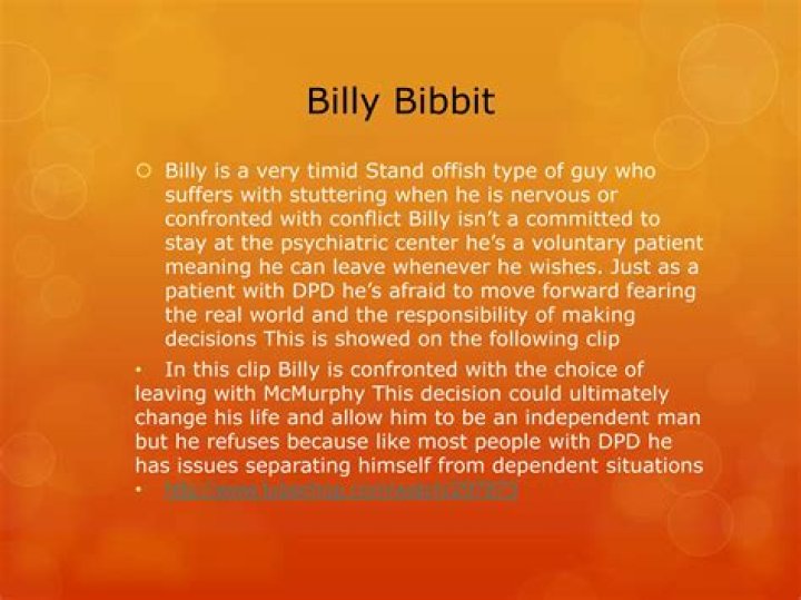 What happens to Billy bibbit?