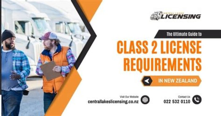 What is a Class 2 license in New Zealand?