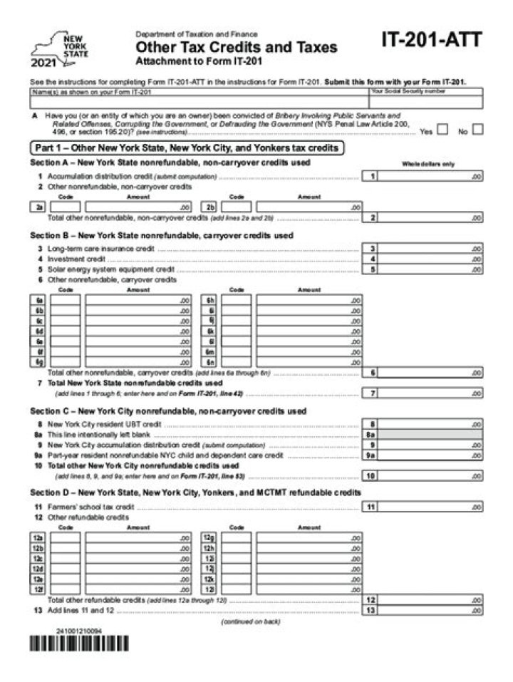 What is a IT-201 form?