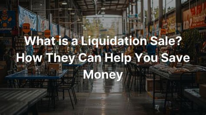 What is a liquidation sale?