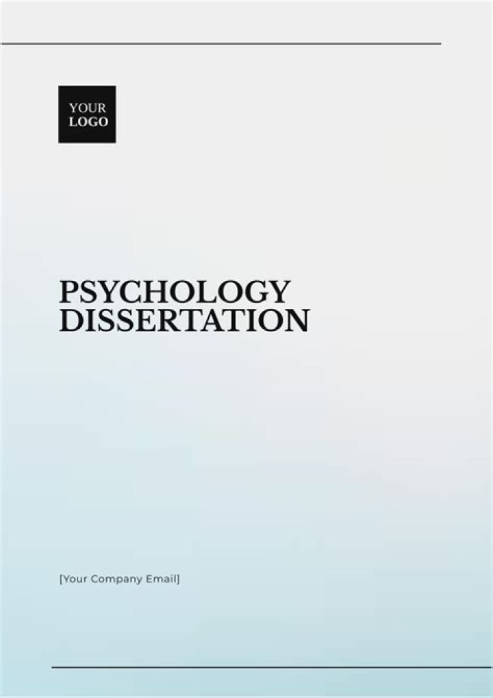 What is a senior thesis in psychology?