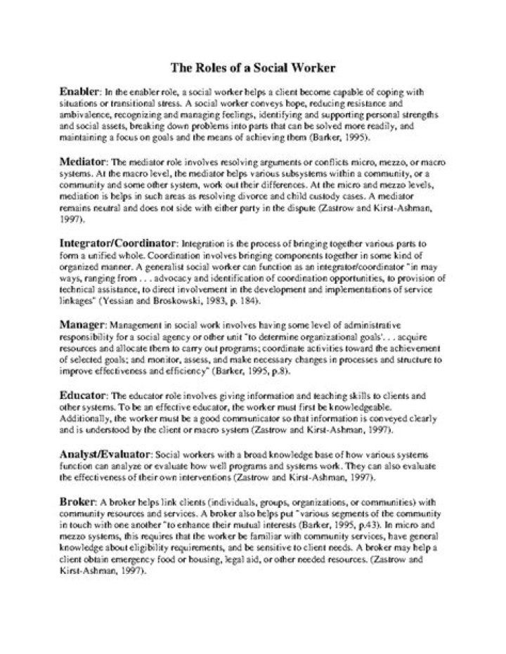 What is enabler in social work?