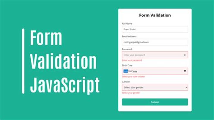 What is HTML form validation